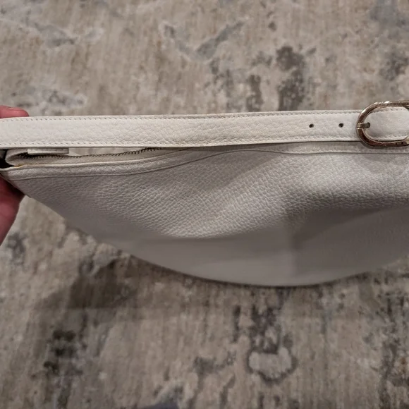 Gucci Sherry Vintage White Leather Hobo Bag - Picture 6 of 13